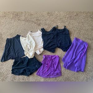 Practice dance leotards and skirts size 14/16.